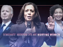 A digital and television ad campaign by Susan B. Anthony Pro-Life America debunks claims by Vice President Kamala Harris and Democrats that Georgia pro-life laws killed two women, Candi Miller, 41, and Amber Thurman, 28.