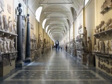The sculptures of the Chiaramonte Gallery in the Vatican Museums on June 8, 2020, in Vatican City.