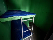 View of a recreation of an El Chipote prison cell during a photography exhibition of the victims of state repression in Nicaragua and their families, at the Hall of Former Presidents of the Costa Rican Congress in San Jose, on Nov. 5, 2021.