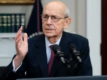 US Supreme Court Justice Stephen Breyer announces his retirement in the Roosevelt Room of the White House, in Washington, DC, Jan. 27, 2022.