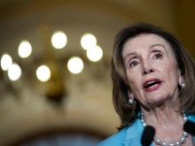 Speaker of the House Nancy Pelosi (D-CA) speaks before a meeting with President of Finland Sauli Niinisto and Prime Minister of Sweden Magdalena Andersson at the U.S. Capitol May 19, 2022 in Washington, DC. The leaders of Finland and Sweden are visiting Washington, DC and meeting with President Biden and Congressional leaders after the two nations submitted formal applications to become members of NATO.