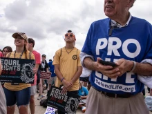 The Celebrate Life Day rally was organized to commemorate the first anniversary of the Dobbs v. Jackson Women's Health  Supreme Court decision.