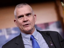 Rep. Matt Rosendale, R-Montana, speaks at a press conference on the debt limit and the Freedom Caucus's plan for spending reduction at the U.S. Capitol on March 28, 2023, in Washington, D.C.