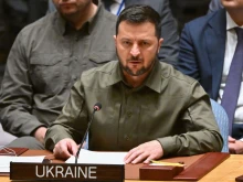 Ukrainian President Volodymyr Zelenskyy speaks during a high level Security Council meeting on the situation in Ukraine on the sidelines of the 78th U.N. General Assembly at U.N. headquarters in New York City on Sept. 20, 2023.