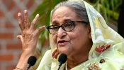 Bangladesh’s Prime Minister Sheikh Hasina gestures while speaking to the media a day after she won the 12th parliamentary elections in Dhaka on Jan. 8, 2024.