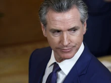 California Gov. Gavin Newsom attends an event with fellow governors in the East Room of the White House on Feb. 23, 2024, in Washington, D.C.