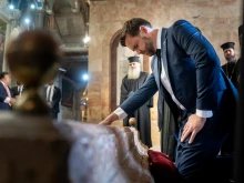 U.S. Vice President JD Vance tours the Church of the Holy Sepulchre in the Old City of Jerusalem on Thursday, Oct. 23, 2025.
