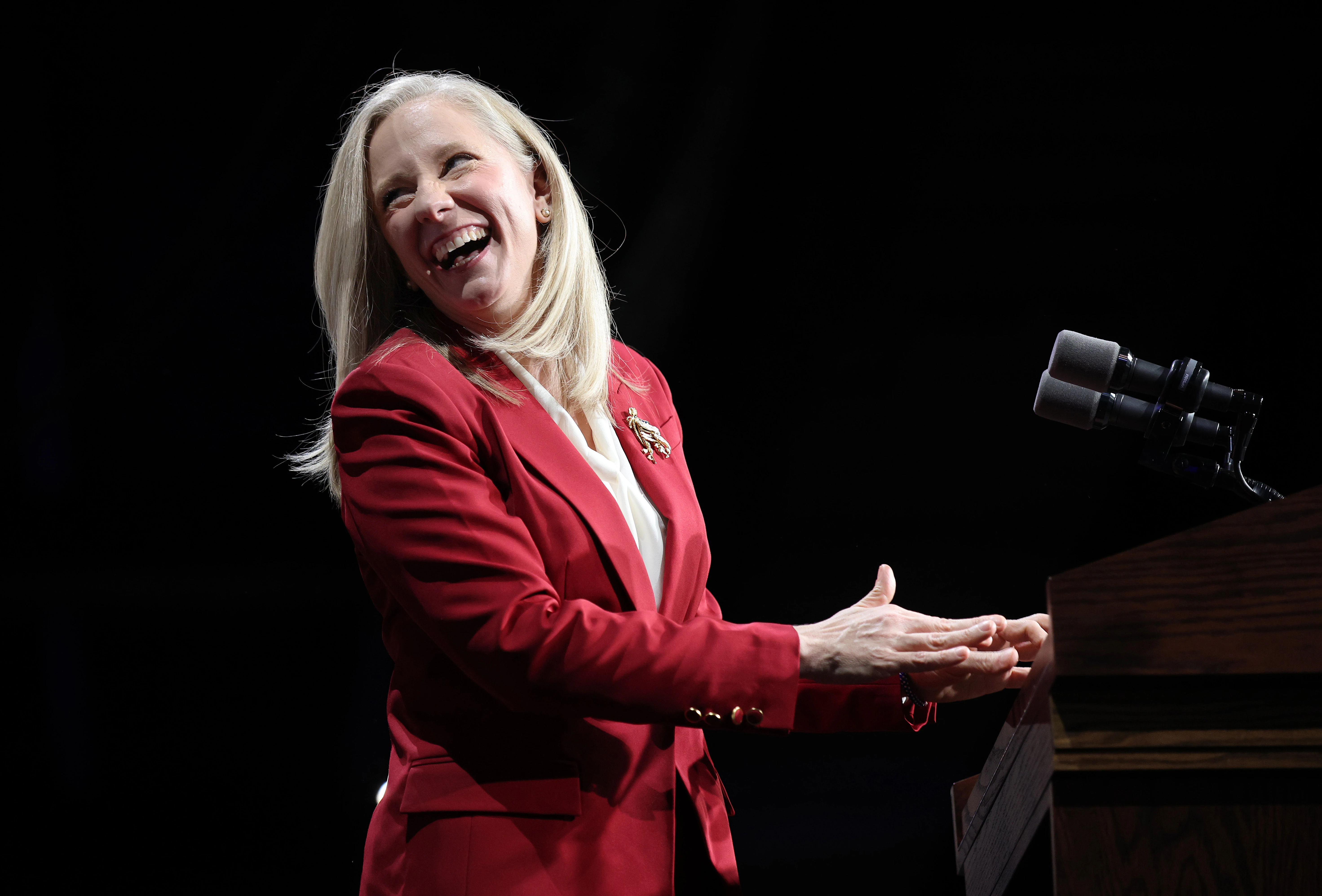 Virginia Democratic gubernatorial candidate, former Rep. Abigail Spanberger delivers remarks during her election night rally at the Greater Richmond Convention Center on Nov. 4, 2025, in Richmond, Virginia.?w=200&h=150