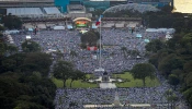 Members of Iglesia ni Cristo take part in a protest against corruption on Nov. 16, 2025 in Manila, Philippines. A powerful Philippine megachurch, Iglesia ni Cristo, mobilized over half a million members to join growing protests over alleged corruption in multibillion-peso flood control projects. Catholic leaders in the Philippines have also mobilized Catholics to participate in similar marches.