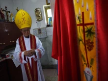 A Vatican delegation sent to China between Aug. 28 and Sept. 2, 2022, visited 92-year-old Bishop Melchior Shi Hongzhen, seen here in a photo taken on May 24, 2015. The visit was a strong signal from the Holy See that despite the desire to carry on a dialogue, the situation of Catholics in China has not been forgotten.