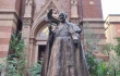 Statue of St. John XXIII in the courtyard of St. Anthony of Padua Church, Istanbul.