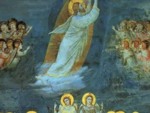 The Ascension of Jesus Christ. Giotto di Bondone, 1305. public domain.