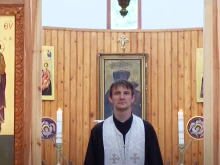 Fr. Árpád Kanyó in the first Romani, or Gypsy, Greek Catholic church.