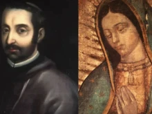 Blessed Juan de Palafox y Mendoza and Our Lady of Guadalupe.