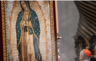 Image of Our Lady of Guadalupe in the Vatican. Credit: Daniel Ibañez/EWTN News