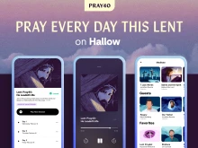 "He Leadeth Me" Hallow Pray40 Challenge.