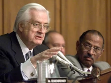 Illinois Rep. Henry J. Hyde (left) in 1998.