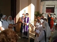 Inauguration of the plaque for the centenary at St. Ann parish in Camaguey, Cuba, Dec. 6, 2021.