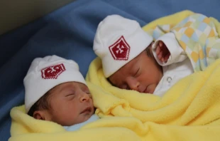 Newborn babies at the Holy Family Hospital in Bethlehem. Photo: Courtesy of  Holy Family Hospital of Bethlehem Foundation