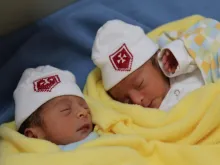Newborn babies at the Holy Family Hospital in Bethlehem. Photo: Courtesy of  Holy Family Hospital of Bethlehem Foundation