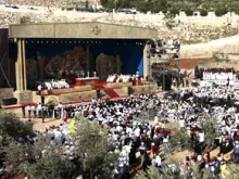 Mass at the foot of the Mount of Olives