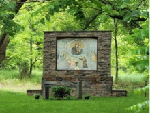 Part of the planned Stations of the Cross prayer trail in Genoa Township, Michigan.