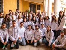 Thirty-three university students of diverse faiths participate in the Middle Meets project at the headquarters of Scholas Ocurrentes in the Roman neighborhood of Trastevere.