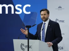 U.S. Vice President JD Vance speaks at the 61st Munich Security Conference on Feb. 14, 2025, in Munich, Germany.