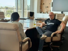 Jim Wahlberg speaks to CNA in an interview ahead of the premiere of the new film "Jesus Thirsts: The Miracle of the Eucharist" in Orange County, California.