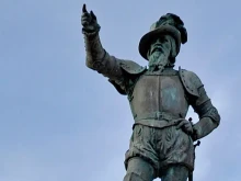 The statue of Juan Ponce de Leon in San Juan, Puerto Rico.