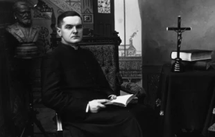 A studio photo of Fr. Michael J. McGivney, by John Tierney. Courtesy of the Knights of Columbus