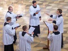 Seminarians of the FSSP's International Seminary of St. Peter.