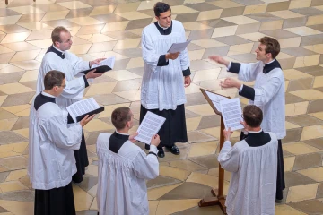 Seminarians of the FSSP's International Seminary of St. Peter.