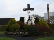 Knock Shrine is the site of of an apparition of Mary, the Mother of God; St. Joseph, her spouse; and St. John the Evangelist in 1879.