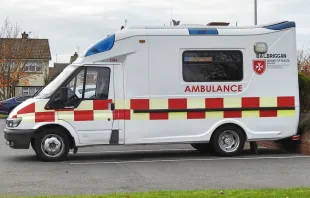 An Order of Malta ambulance in Dublin, Ireland.   Derrick Hudson/shutterstock
