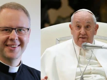 The superior general of the Priestly Fraternity of St. Peter (FSSP), Father Andrzej Komorowski, met with Pope Francis on Feb. 29, 2024, at the Vatican.