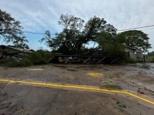 An EF2 tornado in the early hours of March 31, 2025, in Grand Prairie, Louisiana, tore off the roof of the St. Peter Parish catechism building.