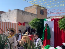 A procession in honor of Our Lady of Guadalupe on Dec. 12, 2021 in a small town in the Mexican state of Guanajuato.