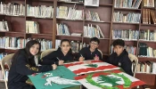 Students in Lebanon from the School of the Apostles (“Collège des Apôtres”) in Jounieh, prepare letters and posters ahead of Pope Leo XIV’s visit.