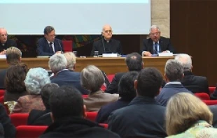 Panel gives presentation on new book “Pray With the Bible, Meditate With the Word” during its launching on Oct. 30, 2013