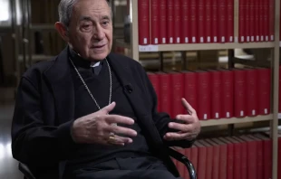 Bishop Juan Ignacio Arrieta, Secretary of the Dicastery for Legislative Texts. Credit: "EWTN Noticias"/Screenshot
