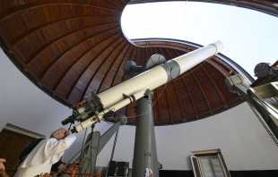 Pope Leo XIV visits the historic telescopes located at the Vatican Observatory in Castel Gandolfo, 15 miles southeast of Rome, on July 20, 2025. Credit: Vatican Media