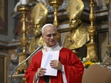 Pope Leo XIV speaks during Mass for the opening of the general chapter of the Order of St. Augustine on Sept. 1, 2025.