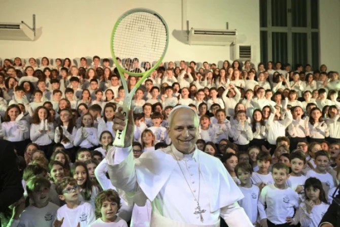 Pope Leo Tennis racket