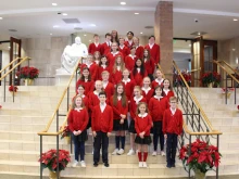 Members of Lions for Life at St. Thomas More Catholic School in Centennial, Colo.