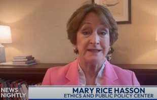 Ethics and Public Policy Center scholar Mary Rice Hasson praised the Bishop of Toledo's recent pastoral letter, titled "The Body Reveals the Person: A Catholic Response to the Challenges of Gender Ideology." Credit: "EWTN News Nightly"/Screenshot