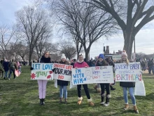 Participants at the March for Life in Washington, D.C., Jan. 21, 2022.