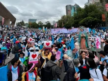 The March for women, life, and peace on Sunday, Oct. 9, 2022, in Mexico.