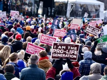 Thousands march through the streets of Washington, D.C., for the 52nd annual March for Life on Jan. 24, 2025.
