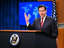 U.S. Secretary of State Marco Rubio speaks during an end-of-year press conference in the State Department Press Briefing Room in Washington, D.C., on Dec. 19, 2025.